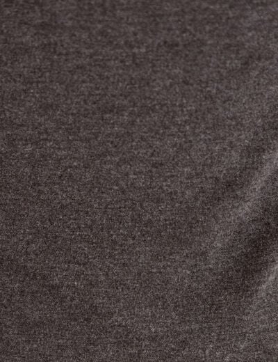 Doudou manches longues ajust&eacute; gris femme