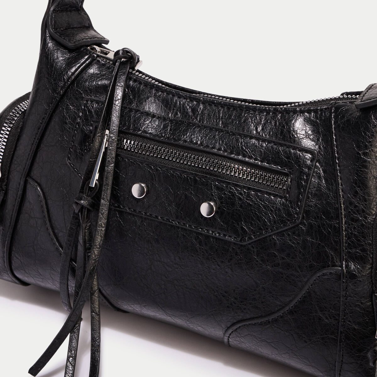 Sac port&eacute; &eacute;paule noir femme