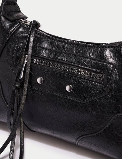 Sac port&eacute; &eacute;paule noir femme