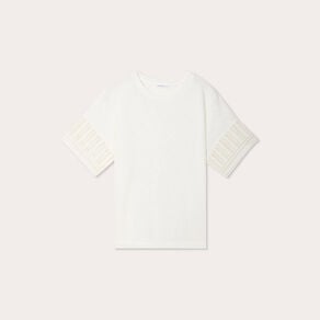 t shirt manches courtes ecru femme T-shirt manches courtes ecru femme