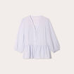 Blouse manches 3/4 bleu ciel femme