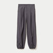 Pantalon bouffant city taille basse gris fonc&eacute; femme