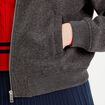 Veste teddy zippée gris foncé femme
