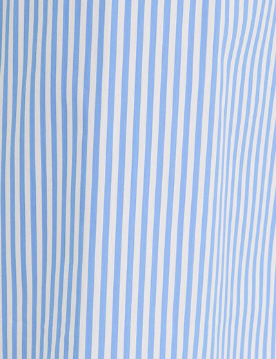 Robe chemise longue ceinturée bleu foncé femme