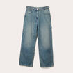 Jeans wide leg carpenter denim dirty femme