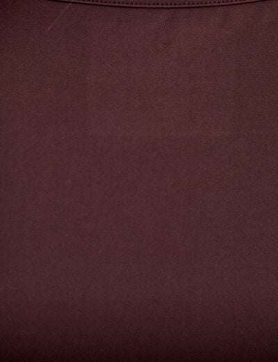 D&eacute;bardeur col rond activewear marron fonc&eacute; femme