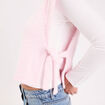 T-shirt pull sans manches 2-en-1 rose clair femme