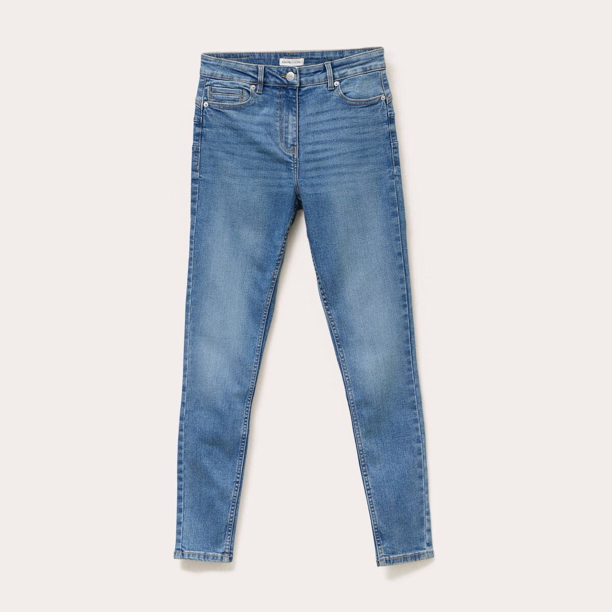 Jeans skinny push up denim double stone femme