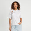 T-shirt manches courtes blanc femme