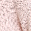 Pull col bateau rose clair femme
