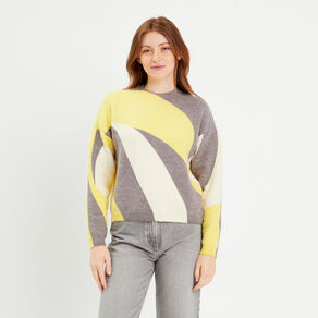 pull manches longues jaune pastel femme Pull manches longues jaune pastel femme
