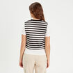 T-shirt 2-en-1 ecru femme