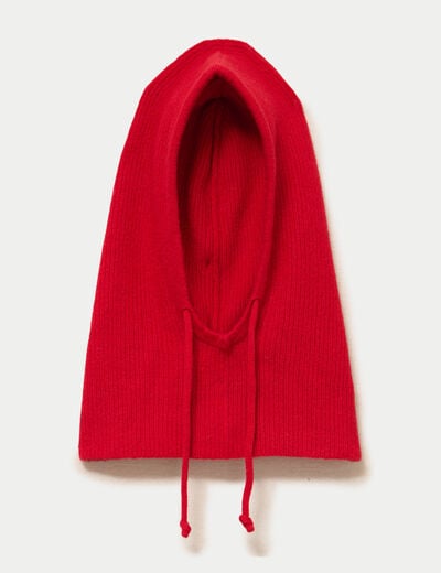 Cagoule rouge femme