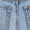 Jean wide leg taille haute Petite denim double stone femme