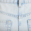 Jupe droite midi en jean 5 poches denim bleach femme