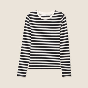 T-shirt manches longues blanc femme