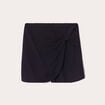 Jupe-short droite noir femme