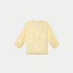 Blouse col tunisien jaune femme