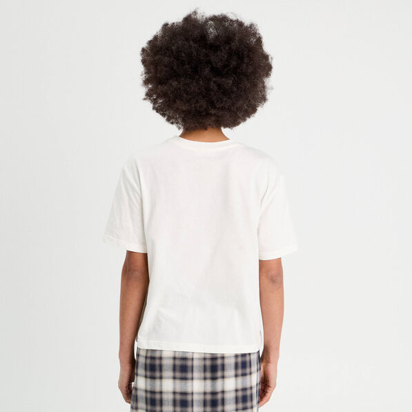 T-shirt manches courtes blanc femme