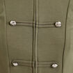 Veste ajust&eacute;e manches longues vert kaki femme