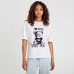 T-shirt manches courtes blanc femme