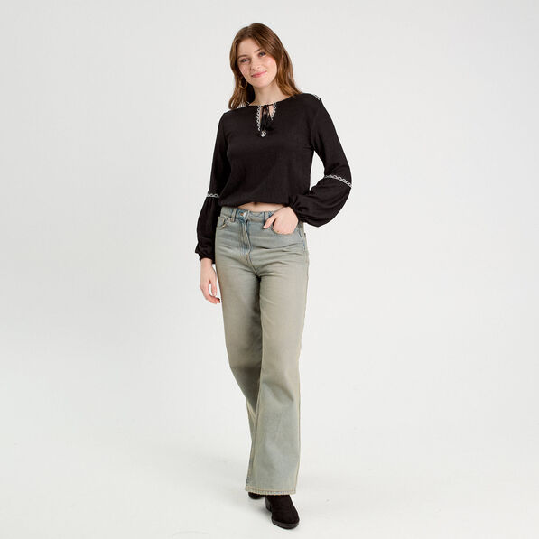 blouse manches longues noir femme Blouse manches longues noir femme