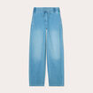 Jeans large taille élastiquée denim double stone femme