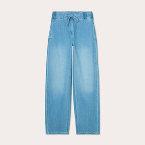 jeans large taille elastiquee denim double stone femme Jeans large taille élastiquée denim double stone femme