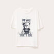 T-shirt manches courtes blanc femme