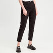 Jeans mom slim stretch denim noir femme