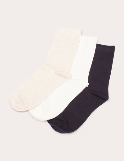 Lot 3 paires chaussettes noir femme