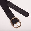 Ceinture élastiquée noir femme