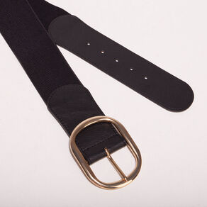 Ceinture élastiquée noir femme