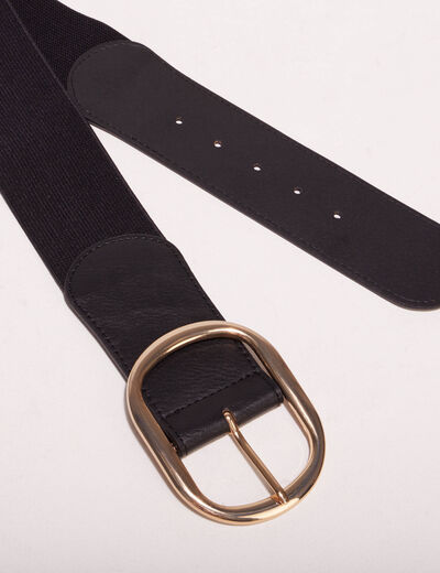 Ceinture élastiquée noir femme