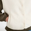 Gilet sans manches effet polaire ecru femme