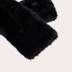 &Eacute;charpe en fausse fourrure noir femme