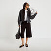 Bomber oversize noir femme