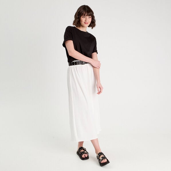 jupe longue evasee ecru femme Jupe longue évasée ecru femme