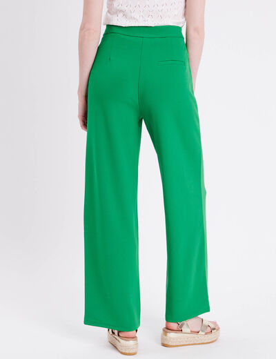 Pantalon large vert femme
