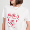 T-shirt manches courtes blanc femme