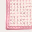 Foulard carré rose framboise femme