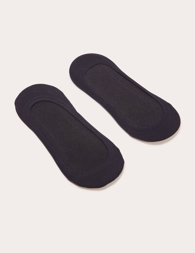 Lot 2 protèges-pieds noir femme