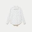 Chemise col classique manches longues ecru femme