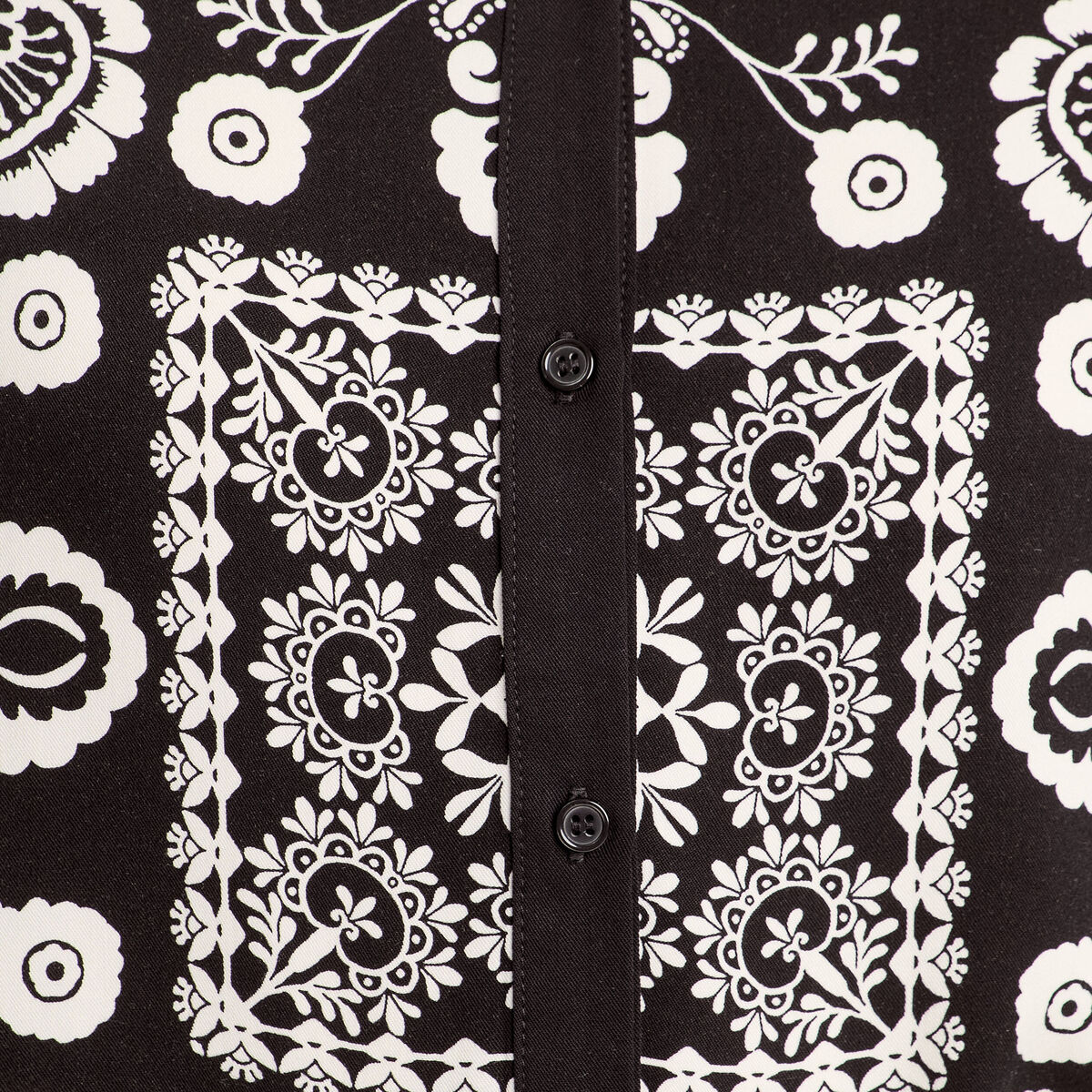 Chemise manches longues noir femme