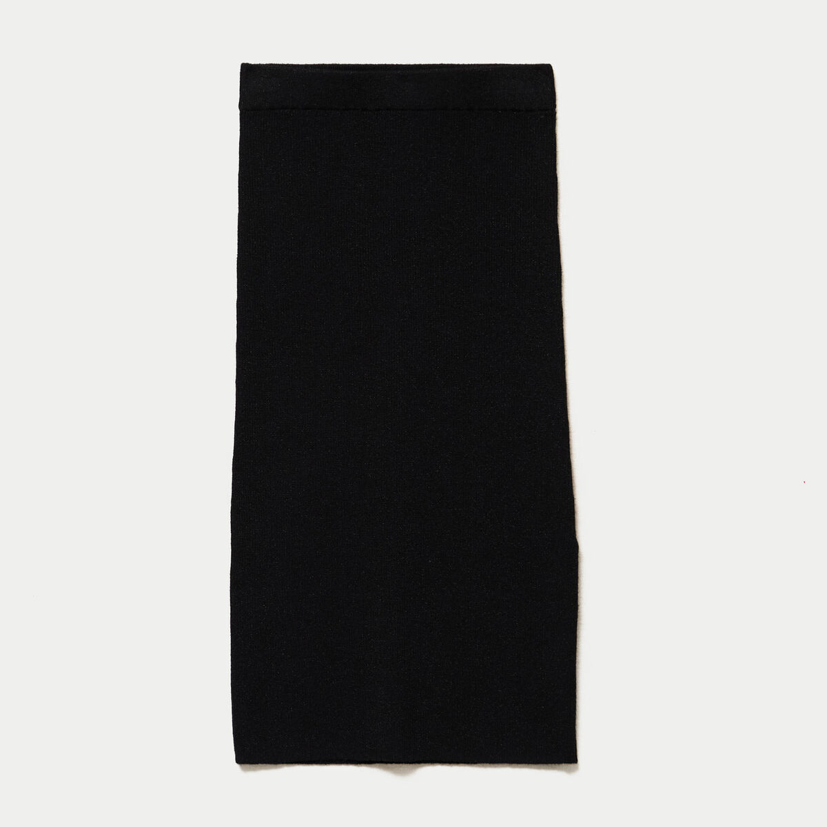 Jupe ajust&eacute;e longueur 3/4 noir femme