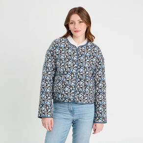 veste matelassee boutonnee noir femme Veste matelassée boutonnée noir femme