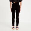 Leggings taille haute sans couture noir femme