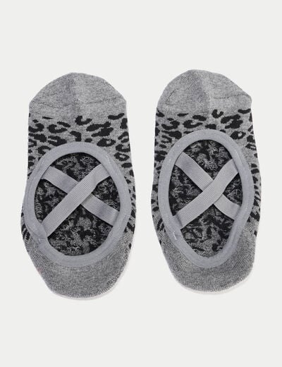 Chaussettes gris fonc&eacute; femme