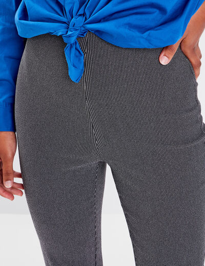 Pantalon bootcut stretch noir femme