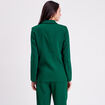 Veste esprit blazer droite vert fonc&eacute; femme